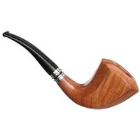 Ser Jacopo Gem Series Fiammata Imago Paneled Bent Dublin with Silver (B) (Granato)
