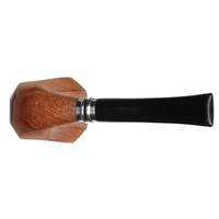 Ser Jacopo Gem Series Fiammata Imago Paneled Bent Dublin with Silver (B) (Granato)