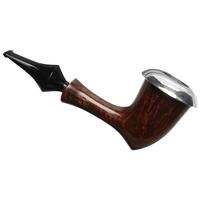 Ser Jacopo 40th Anniversary Historica Smooth Calabash with Silver Cap (L1) (25)