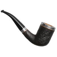 Ser Jacopo Picta Magritte Sandblasted Bent Billiard with Silver (S1) (D) (20)