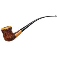 Ser Jacopo Rowlette Rusticated Bent Billiard Churchwarden