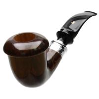 Ser Jacopo Delecta Smooth Calabash with Silver (L1) (D)