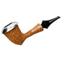 Ser Jacopo 40th Anniversary Historica Spongia Rusticated Calabash with Silver Cap (R2) (38)