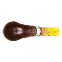 Ser Jacopo Smooth Bent Billiard with Silver (L1) (B) (9mm)