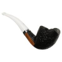 Ser Jacopo Albus et Niger Picta Picasso Sandblasted Bent Dublin with Silver (S1) (C) (20) (9mm)