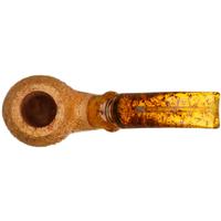Ser Jacopo Delecta Spongia Rusticated Bent Apple with Silver (R2) (C) (9mm)