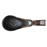 Ser Jacopo Pulchra Sandblasted Bent Billiard with Silver (S1) (C)