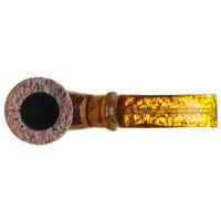 Ser Jacopo Delecta Sandblasted Bent Billiard with Silver (S2) (C)