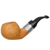 Ser Jacopo Spongia Delecta Sandblasted Bent Apple Sitter with Silver (S3) (C)