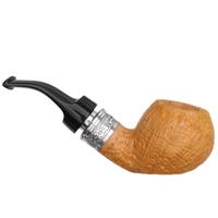 Ser Jacopo Spongia Delecta Sandblasted Bent Apple Sitter with Silver (S3) (C)