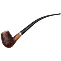 Ser Jacopo Sandblasted Bent Egg Churchwarden with Silver (S2) (B)