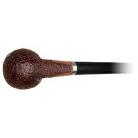 Ser Jacopo Sandblasted Bent Egg Churchwarden with Silver (S2) (B)