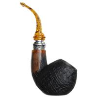 Ser Jacopo Historica 2020 Pulchra Sandblasted Bent Apple Sitter with Silver (S1) (25)