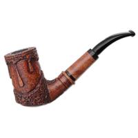 Ser Jacopo "La Pipaccia" Rowlette Rusticated Bent Billiard (C) (2)