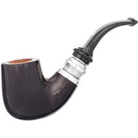 Ser Jacopo Pulchra Smooth Bent Billiard with Silver (L) (C) (9mm)