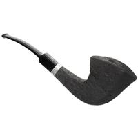 Ser Jacopo Sandblasted Paneled Bent Dublin with Silver (S1) (A) (9mm)