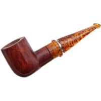 Ser Jacopo Amber Delecta La Fuma Finché Tira Smooth Billiard with Silver (C)