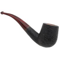 Ser Jacopo Sandblasted Bent Billiard with Cumberland Stem (S1) (A)