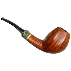 Tonni Nielsen Smooth Bent Brandy with Buckeye Burl and Boxwood (Viking)