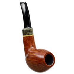 Tonni Nielsen Smooth Bent Brandy with Buckeye Burl and Boxwood (Viking)