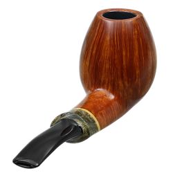 Tonni Nielsen Smooth Bent Brandy with Buckeye Burl and Boxwood (Viking)
