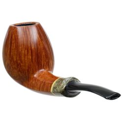 Tonni Nielsen Smooth Bent Brandy with Buckeye Burl and Boxwood (Viking)