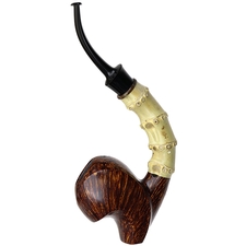 Todd Johnson Two Pipe Smooth Bamboo Set with Stand and Tamper (Phalanx)