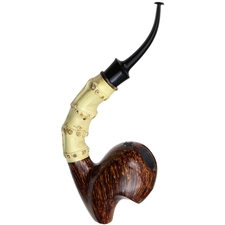 Todd Johnson Two Pipe Smooth Bamboo Set with Stand and Tamper (Phalanx)