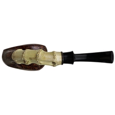 Todd Johnson Two Pipe Smooth Bamboo Set with Stand and Tamper (Phalanx)
