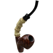Todd Johnson Two Pipe Smooth Bamboo Set with Stand and Tamper (Phalanx)