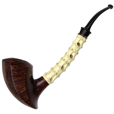 Todd Johnson Two Pipe Smooth Bamboo Set with Stand and Tamper (Phalanx)