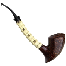 Todd Johnson Two Pipe Smooth Bamboo Set with Stand and Tamper (Phalanx)