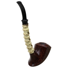 Todd Johnson Two Pipe Smooth Bamboo Set with Stand and Tamper (Phalanx)