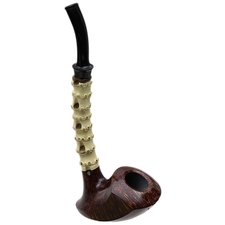 Todd Johnson Two Pipe Smooth Bamboo Set with Stand and Tamper (Phalanx)