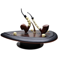 Todd Johnson Two Pipe Smooth Bamboo Set with Stand and Tamper (Phalanx)