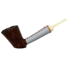 Todd Johnson Smooth Poker with Leather Wrapped Shank and Bakelite (Hoplite)