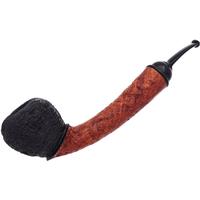 Todd Johnson Sandblasted Two-Tone Long Shank Apple with Ebonite