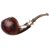 Neerup P. Jeppesen Salmon Silver Sandblasted Bent Apple