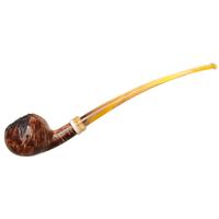 Neerup Classic Partially Rusticated Bent Apple Churchwarden (2)