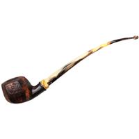 Neerup Classic Sandblasted Paneled Bent Apple Churchwarden (2)