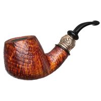 Neerup P. Jeppesen Boutique Sandblasted Bent Billiard with Silver (3)
