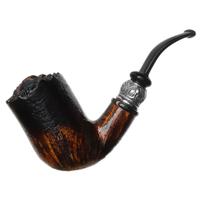 Neerup P. Jeppesen Boutique Sandblasted Bent Billiard with Silver (4)