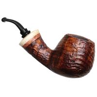 Neerup P. Jeppesen Handmade Ida Easy Cut Sandblasted Bent Billiard (4)