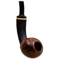 Lars Ivarsson Partially Sandblasted Bent Ball with Boxwood (0516)