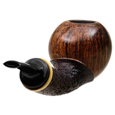 Lars Ivarsson Partially Sandblasted Bent Ball with Boxwood (0516)