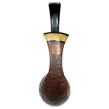 Kent Rasmussen Sandblasted Asymmetric Bent Brandy with Masur Birch