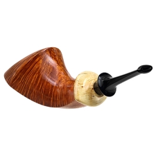 Kent Rasmussen Smooth Horn with Mazur Birch (Two Star)