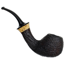 Kent Rasmussen Sandblasted Bent Brandy with Mazur Birch
