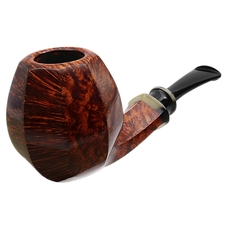Kurt Balleby Smooth Paneled Bent Apple with Horn (2817)