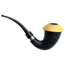 Tom Eltang Sandblasted Calabash with Boxwood and Silver (Snail)